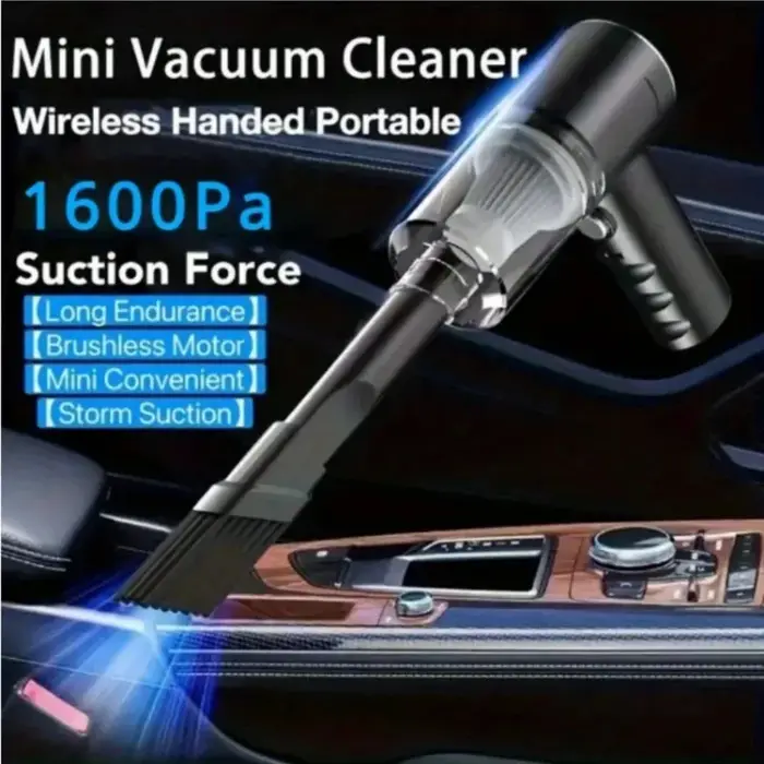 Aspirateur soufflant intégré pour voiture et ménage, chargement USB, aspirateur soufflant, petit, 3 
