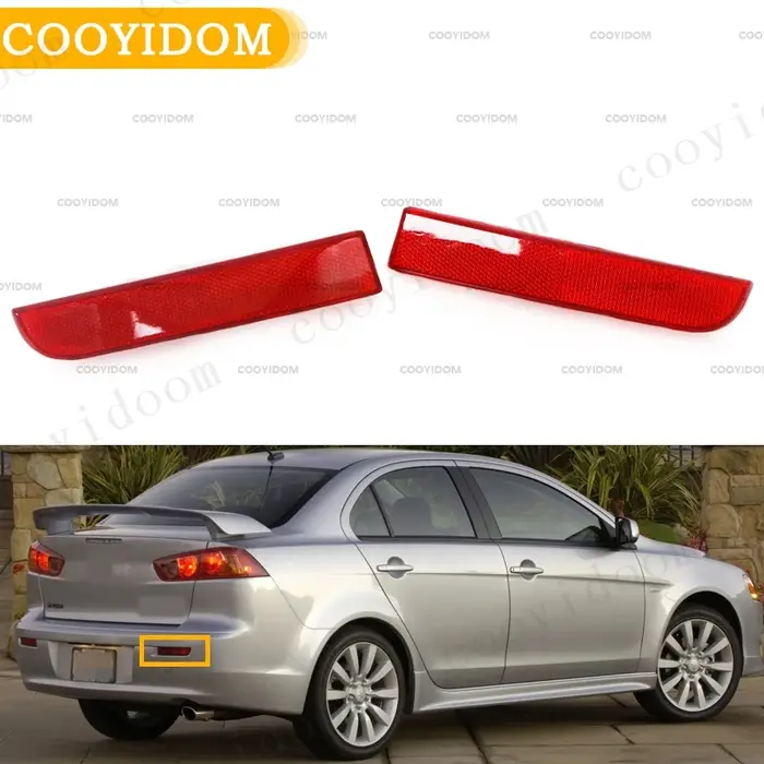 Feu arrière de pare-chocs arrière de voiture, réflecteur de lumière pour Mitsubishi Lancer Gt Ex 07-