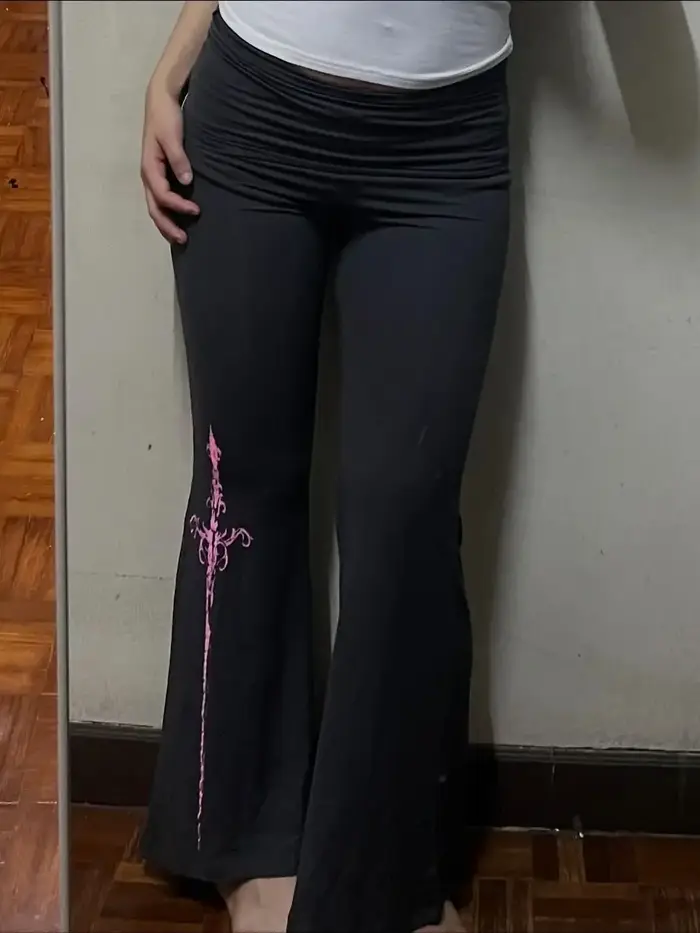 Pantalon Y2K imprimé esthétique, Style Hip Hop Punk, confortable, gothique, rétro, décontracté, jamb