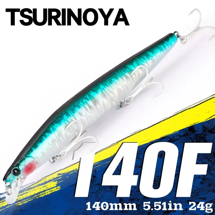 TSURINOYA 140F Ultra-long coulée flottant vairon STINGER 140mm 24g artificiel grand appât dur leurre