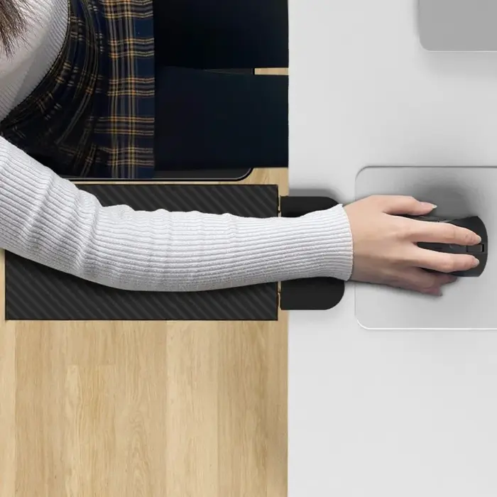 Repose-bras d'ordinateur pliable, ergonomique et robuste, Support de bras d'ordinateur étendu et pratique, Support de main pour ordinateur de bureau et de maison