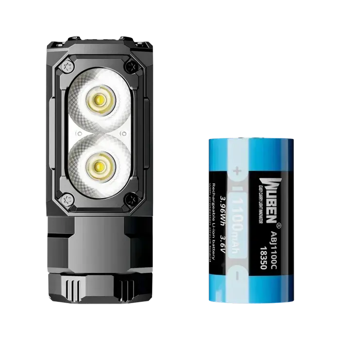 WUBEN E7 Meilleure lampe frontale rechargeable 1800 lumens comprenant une batterie 26650
