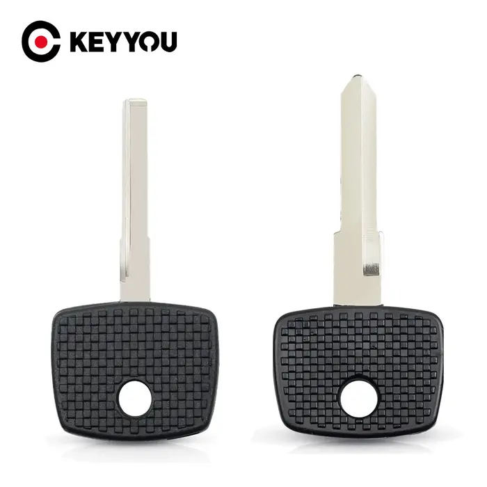 KEYYOU – coque de clé de voiture à distance, 10 pièces, lame non découpée, pour transpondeur Benz, M