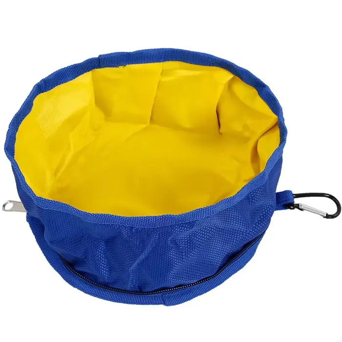 Bol portable pour chien, pliable, imperméable, en tissu Oxford, bol à nourriture et à eau pour anima