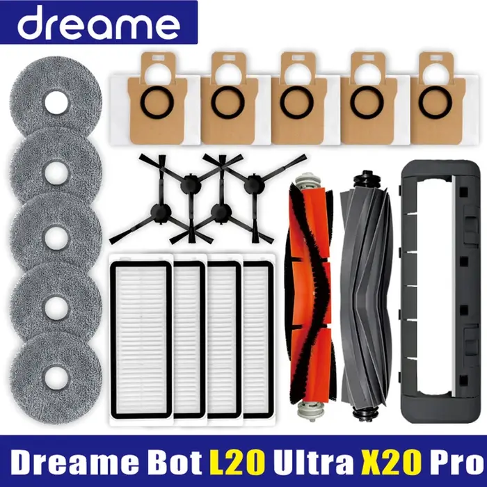 Accessoires pour robot aspirateur Dreame Bot L20 Ultra L30 Ultra brosses plastique pour aspirateur à poussière filtre HEPA occasion spéciale femme
