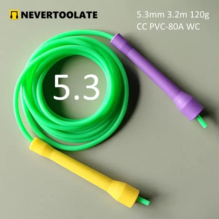 5mm 5.3mm 6mm de diamètre PVC corde CC poignée 3.2 mètres de long corde à sauter adulte vitesse cord