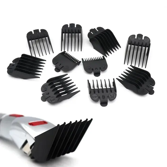 Peignes de coupe de cheveux universels, 10 pièces, pour tondeuse à cheveux professionnelle, accessoi
