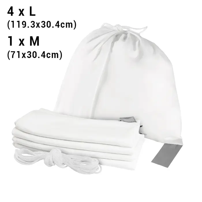 Sacs à viande de chasse 5/6 pièces pour gibier sauvage, pochette réfléchissante réutilisable et resp