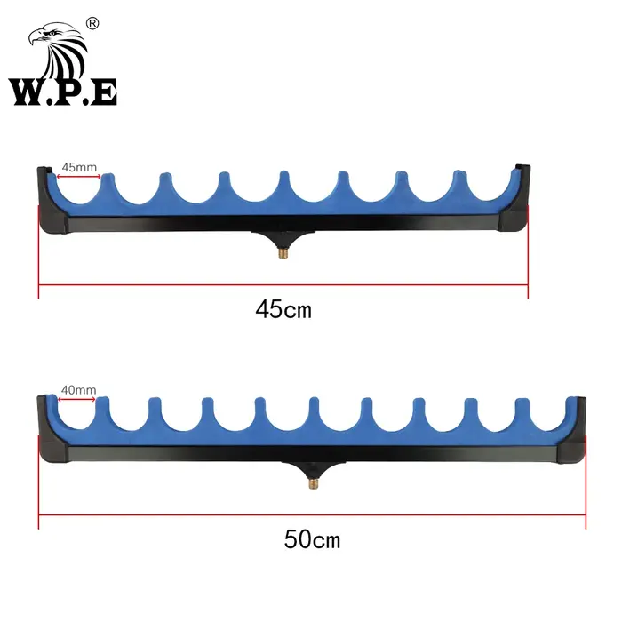 W.P.E 8/10 canne à pêche support de canne à pêche mangeoire pod support 45 cm/50 cm EVA souple canne