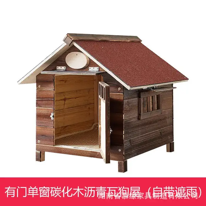 Chenil extérieur en bois massif pour chien, grande cabane en bois, maison antiseptique pour chat, Ca