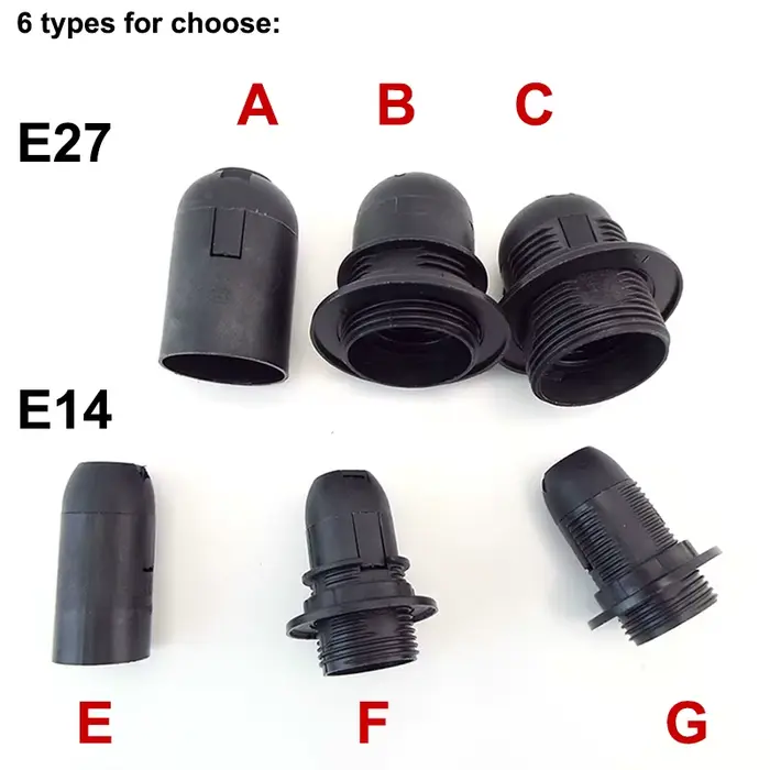 Douille AC E14 Type M10 pour Ampoule LED, Base de Lampe, Support d'Alimentation, Vis Suspendue Élect