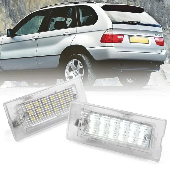 Canbus LED éclairage de plaque d'immatriculation BMW E53 X5 1999, 2000 2001 2002 2003 E83 X3, 2003, 