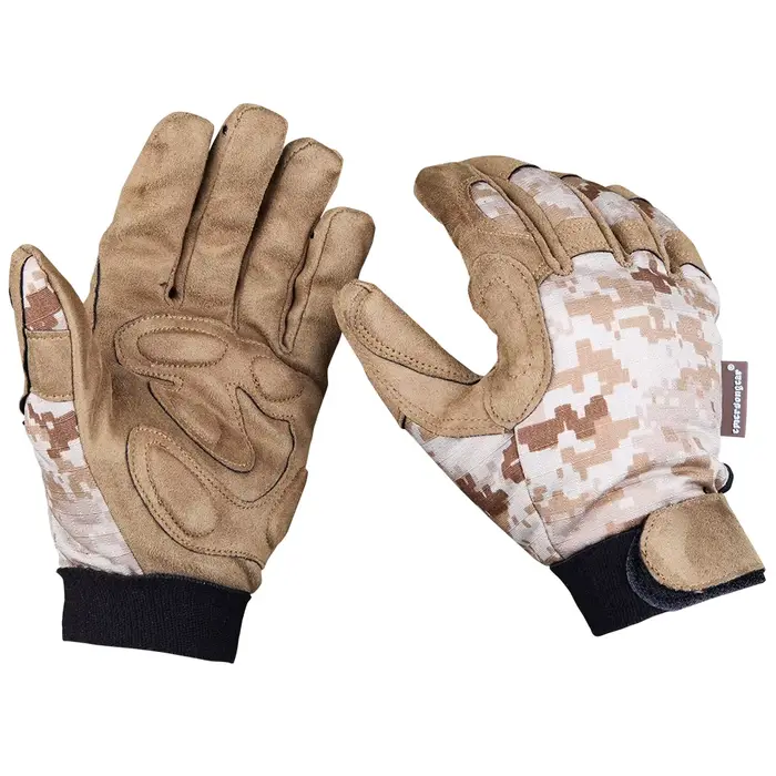 Gants tactiques camouflage AOR1 EmersonGear légers pour chasse, pêche et camping - Protection full finger