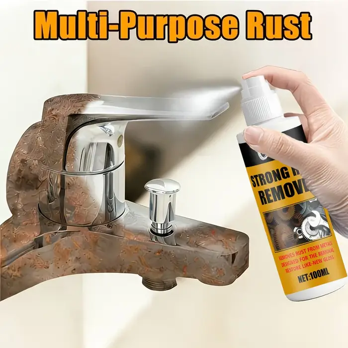 Spray anti-rouille, élimine les taches de rouille et protège les surfaces métalliques sans endommage