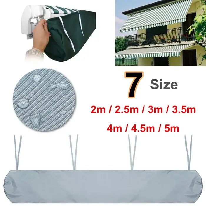 Auvent de Patio Oxford 2/2, 5/3/3, 5/4/4, 5/5m, sac de rangement d'hiver, abri de jardin, couverture