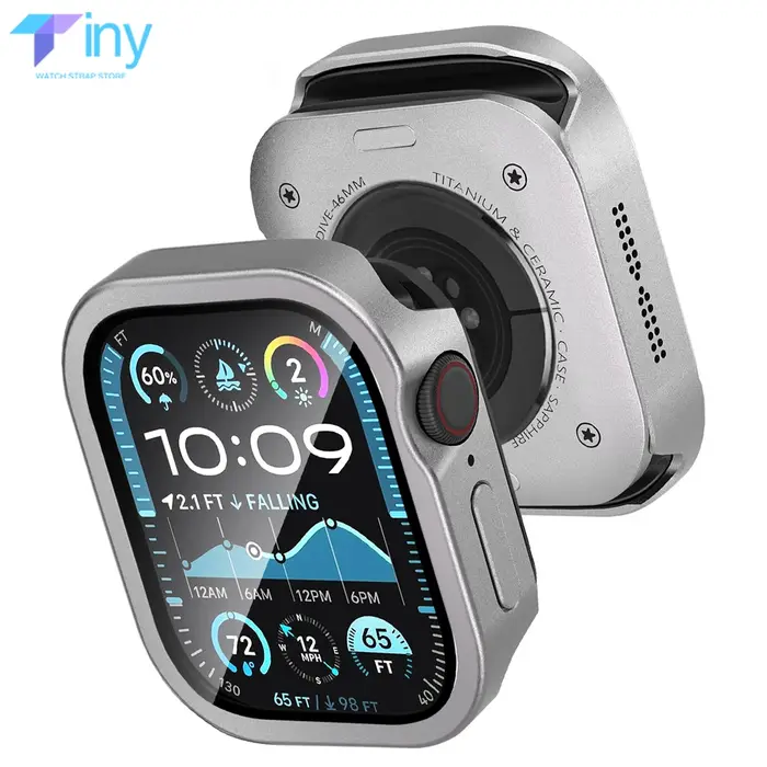 Boîtier métal aluminium étanche Apple Watch Ultra 3/2 49mm - Protection complète 44-49mm couverture totale