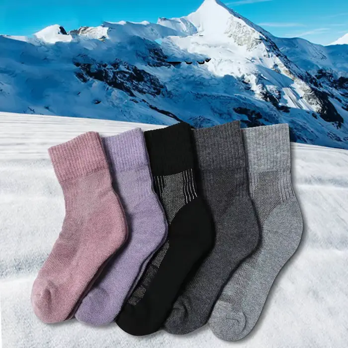 1 paire chaussettes laine mérino montagne randonnée hiver épaisse homme femme chasse thermique