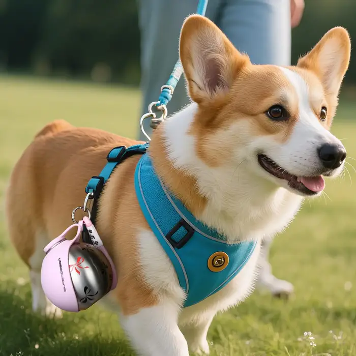 Bouteille d'eau portable 2-en-1 pour petits chiens