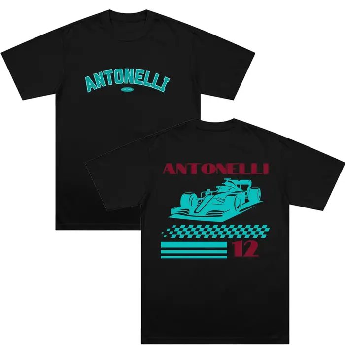 T-shirts Antonelli Andrea Kimi Antonelli 12, cadeau pour les fans de Kimi, vêtements pour femmes et 