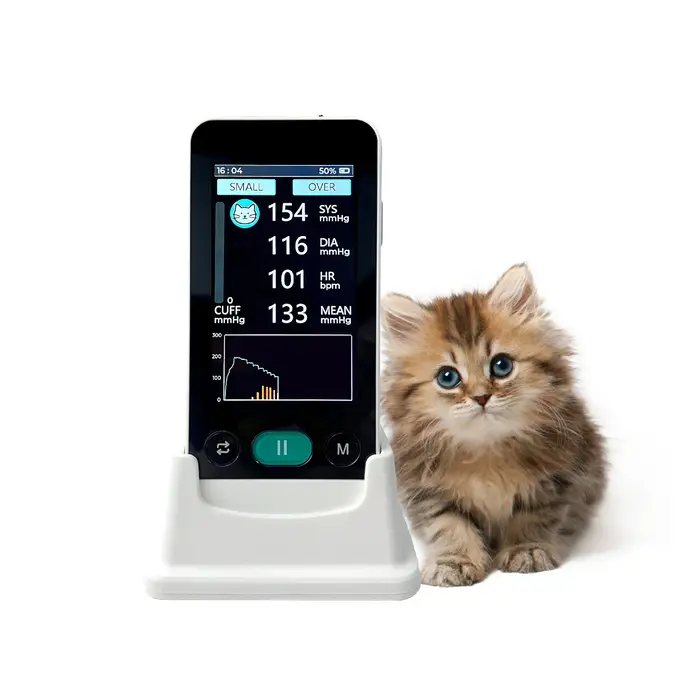 Équipement de Diagnostic vétérinaire électrique Portable, moniteur de pression artérielle, oxymètre 