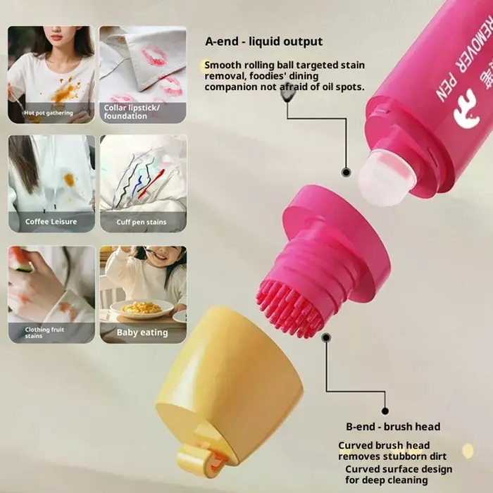 Stylo dissolvant de taches instantané pour vêtements blancs