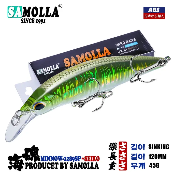 Nouveau Leurre de pêche méné coulant 45g 120mm appâts de basse bar brochet Isca accessoires de Pesca