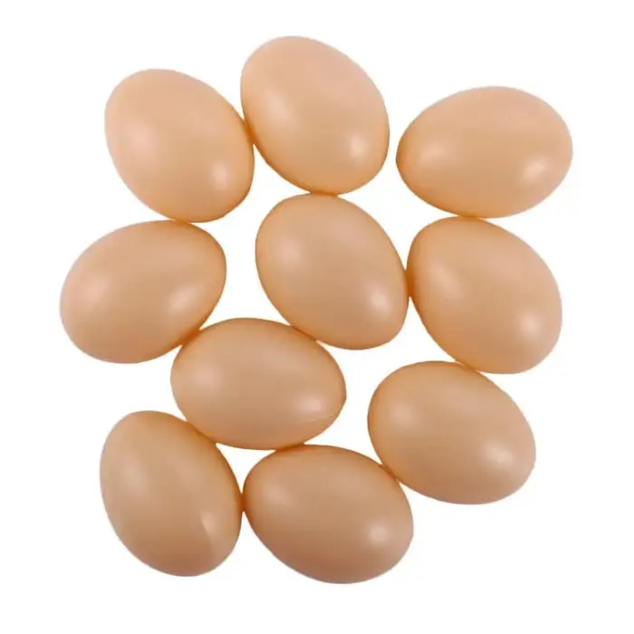 Lot de 10 œufs artificiels éducatifs pour la reproduction et la peinture DIY, fournitures de fête, œ