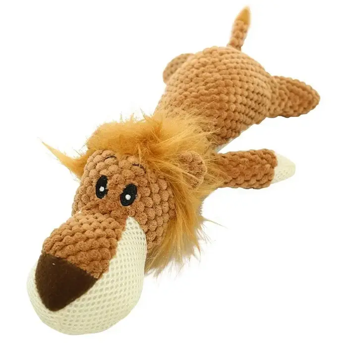 Jouets pour chiens de compagnie pour grands chiens, jouets en peluche mignons à grincement, polaire 