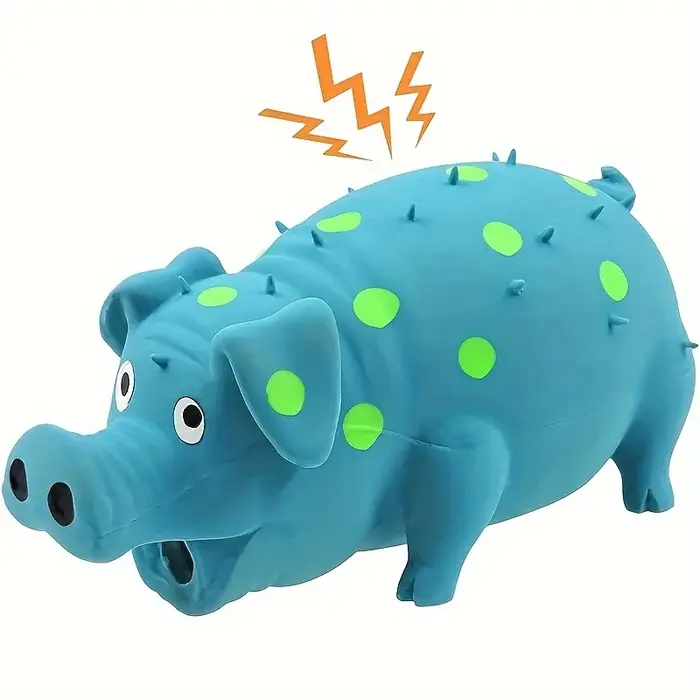 Jouet pour chien en latex, son étrange, aboiement de cochon, pour le nettoyage des dents, résistant