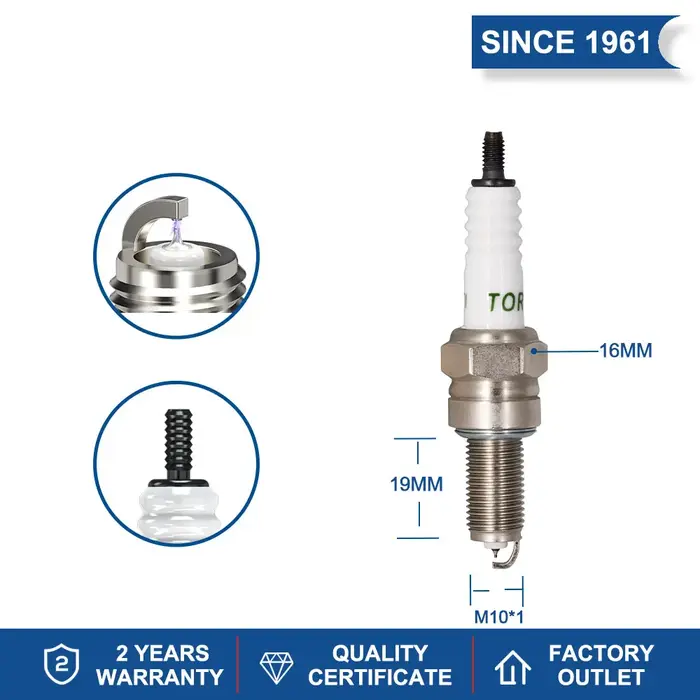 2-8 pièces Bougies d'Etincelles Iridium TORCH B8RTI Remplace pour 96067/CPR8EAIX-9 4465/CPR8EAGP-9 9