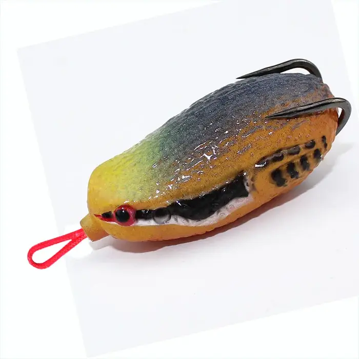 Nouvelle grenouille artificielle en caoutchouc souple de 71 mm et 26 g
