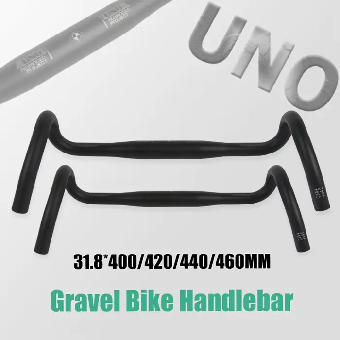 UNO FL12 guidon de vélo de gravier 31.8x4 0/420/440/460mm barre de chute extérieure poignée de vélo 