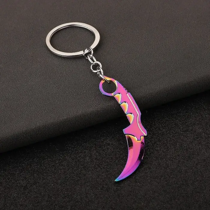 Jeu populaire Valorant armes périphériques modèle en métal porte-clés pour hommes femmes sac porte-c