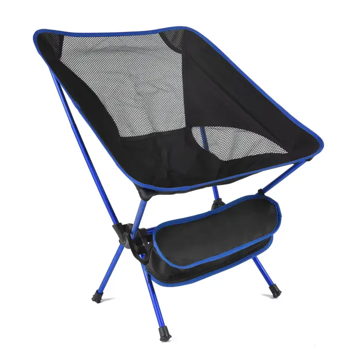 Chaise de Camping pliante légère, chaise d'extérieur Portable en alliage d'aluminium avec dossier pa