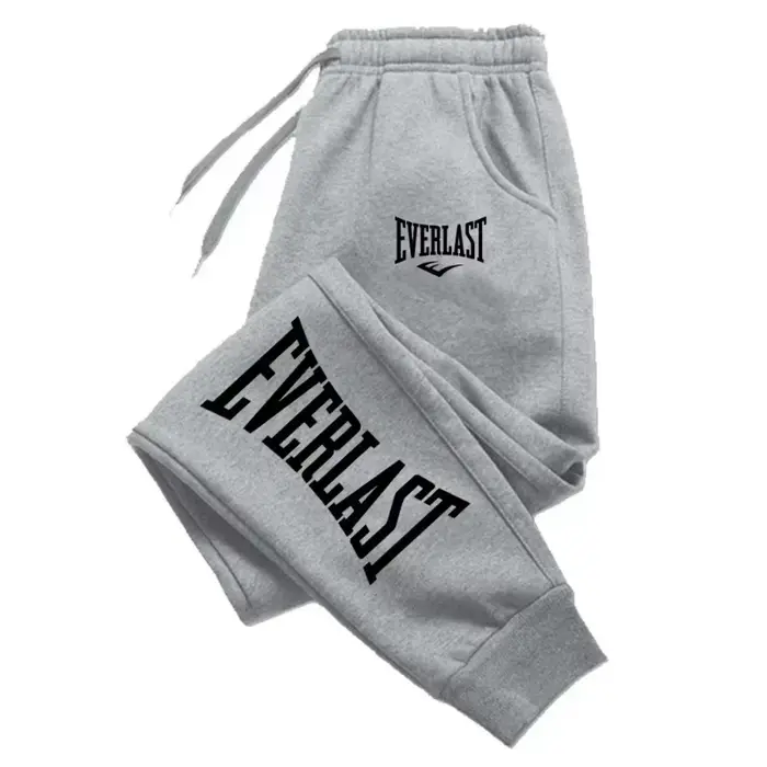 Pantalon de jogging unisexe en flanelle polyester gris oversized pour homme et femme pour faire du shopping et être à l'aise toute l'année