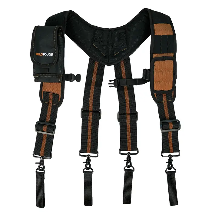 MELOTOUGH Bretelles magnétiques pour ceinture à outils avec grand support pour téléphone mobile