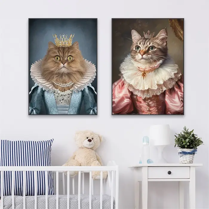 Affiche de Portrait d'animal de compagnie royal personnalisée