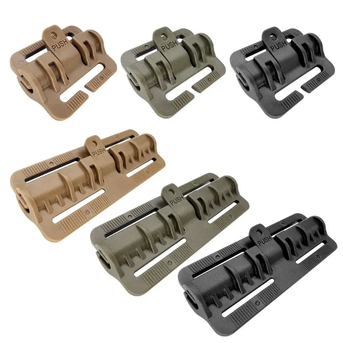 2×Boucles à libération rapide pour gilet tactique, fixation rapide ceinturon latéral chasse