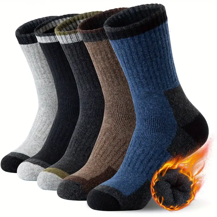 Chaussettes hiver laine mérinos épaisses - Chaussettes chaudes randonnée homme femme - Thermorégulation activités outdoor