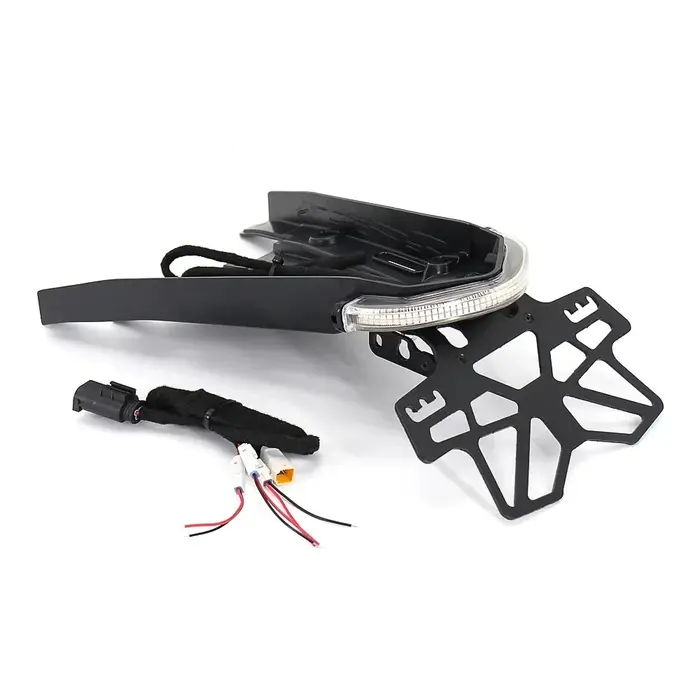 Plaque d'immatriculation de moto LED, support de clignotant urbain, feu arrière de frein pour BMW R9