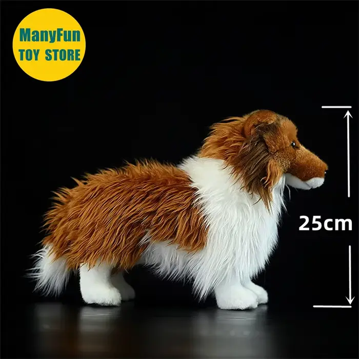 Sheltie chien Peluche haute fidélité rugueux Collie Peluche Shetland berger Peluche réaliste animaux