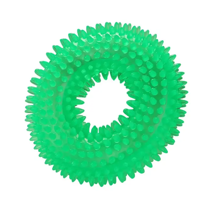 Jouets à mâcher en TPR pour chien, Donut fort, avec couineur, petit et moyen gabarit, bouledogue fra