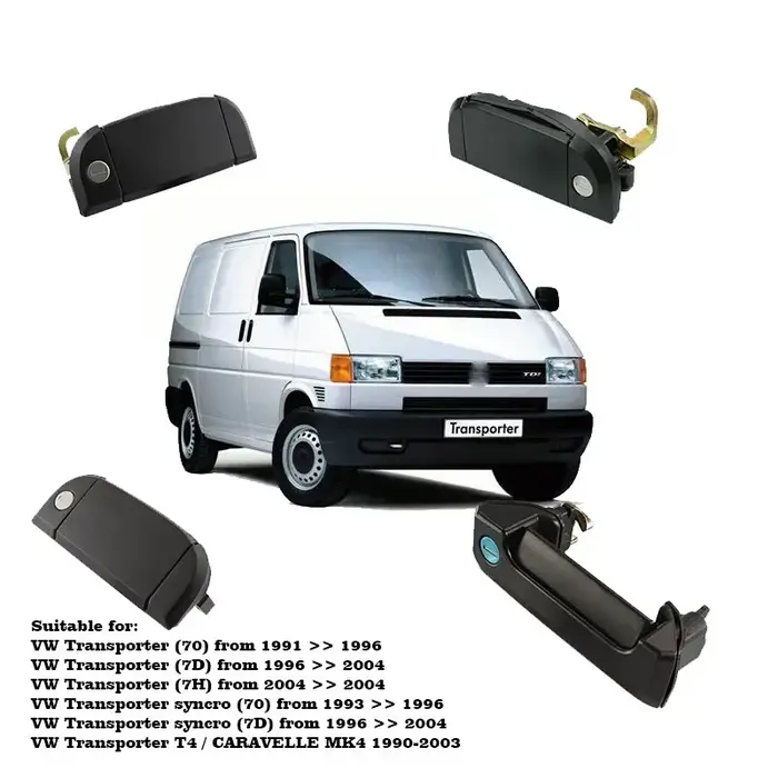 Poignée de porte de voiture, pour Volkswagen NATO SPORTER T4 1990-2004 701837206 701837205 701837210