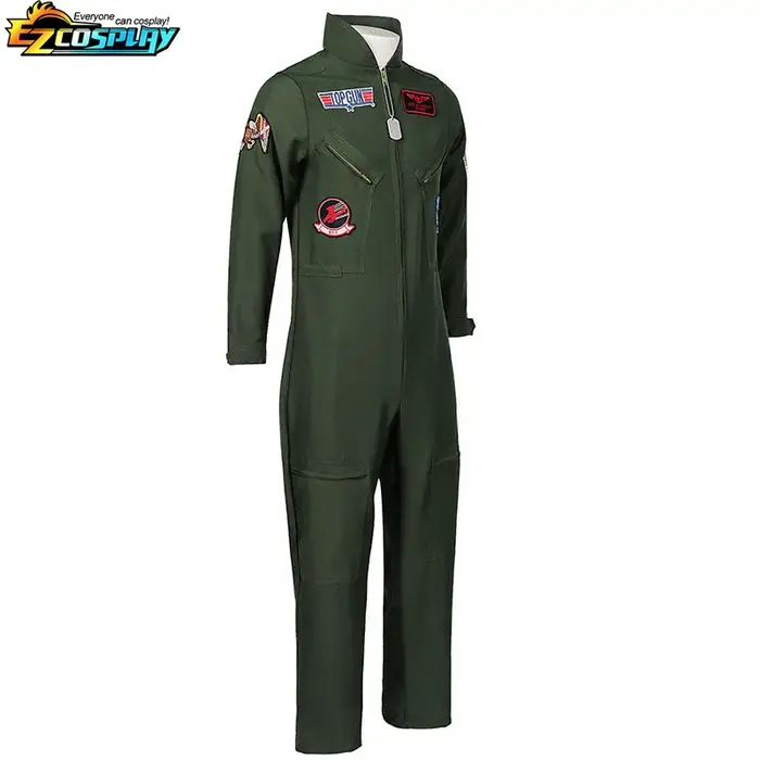 Costume de pilote de chasse pour enfants et adultes