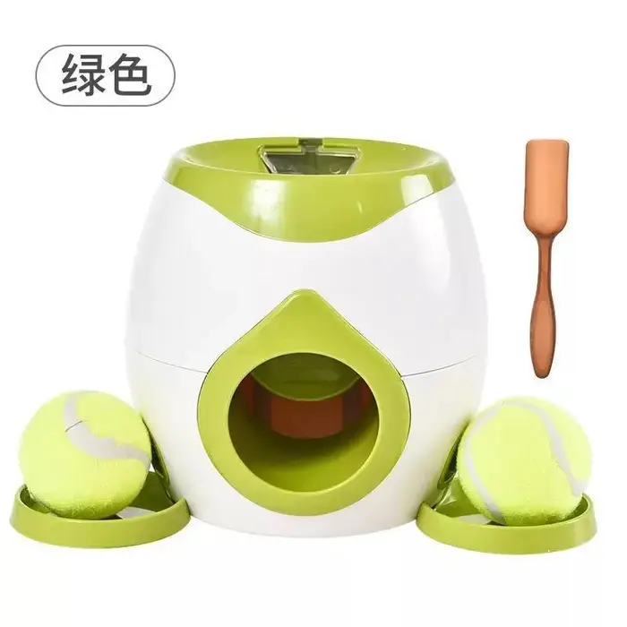 Lanceur de balles pour chien avec distributeur automatique de friandises, jouet d'entraînement inter