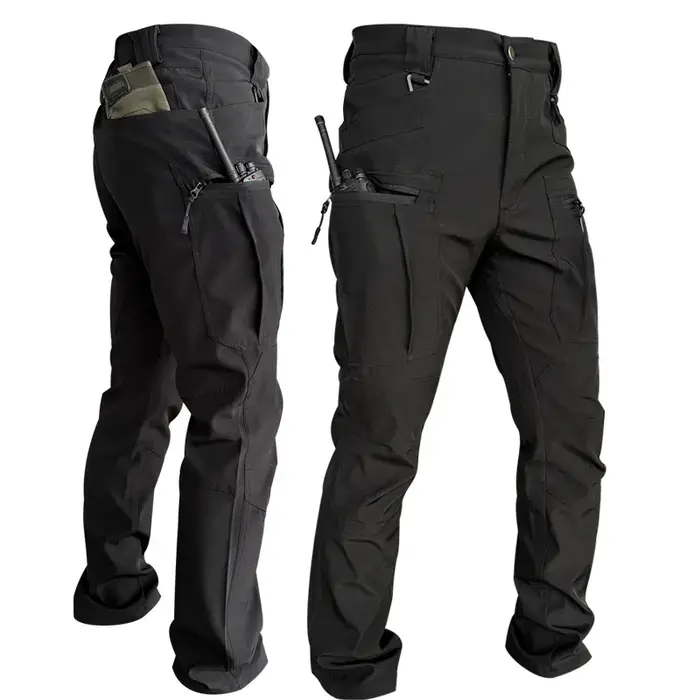 Pantalon tactique homme printemps automne multi-poches imperméable cargo militaire taille EU
