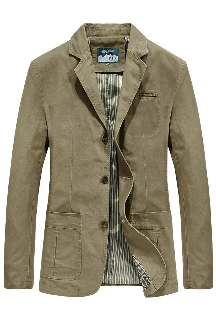 Nouveaux vêtements d'automne pour hommes. Veste d'affaires en coton pour hommes européens et américa