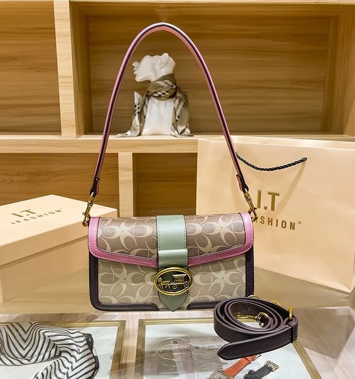 Sac à main pour femmes, nouvelle collection automne/hiver 2021, sac sous les bras de couleur contras