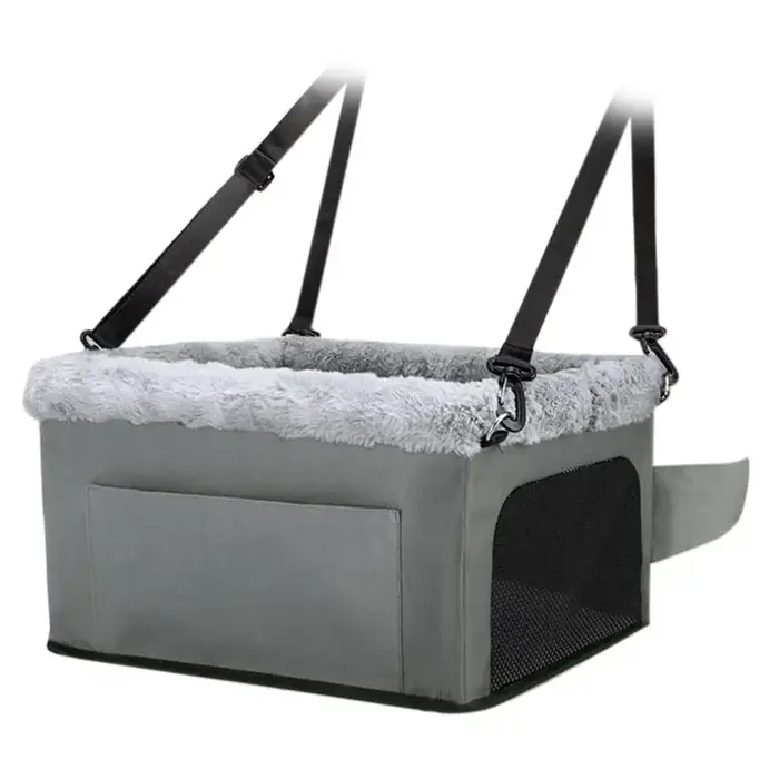 Siège rehausseur pour chien de luxe compatible avec les petits chiens jusqu'à 20 lb, avec cadre méta