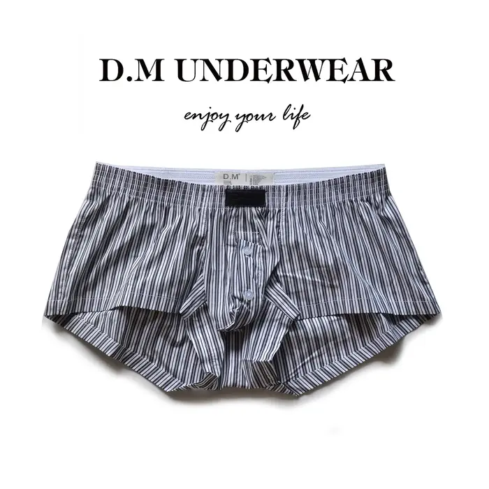 1 pièces chaud unique conception originale drôle rayé sous-vêtements hommes coton respirant Boxer Sh